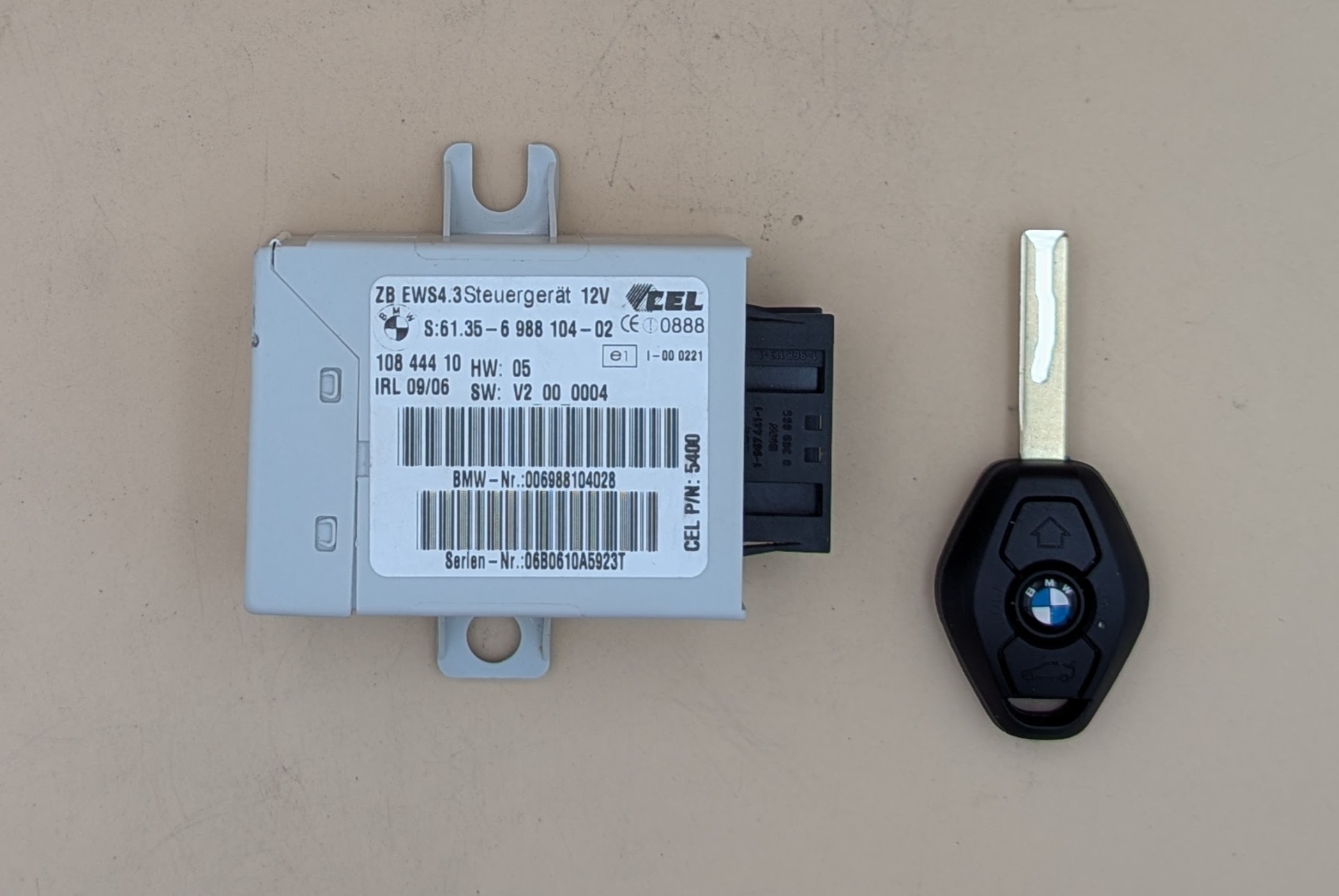 EWS modul a kľúč BMW X5 E53