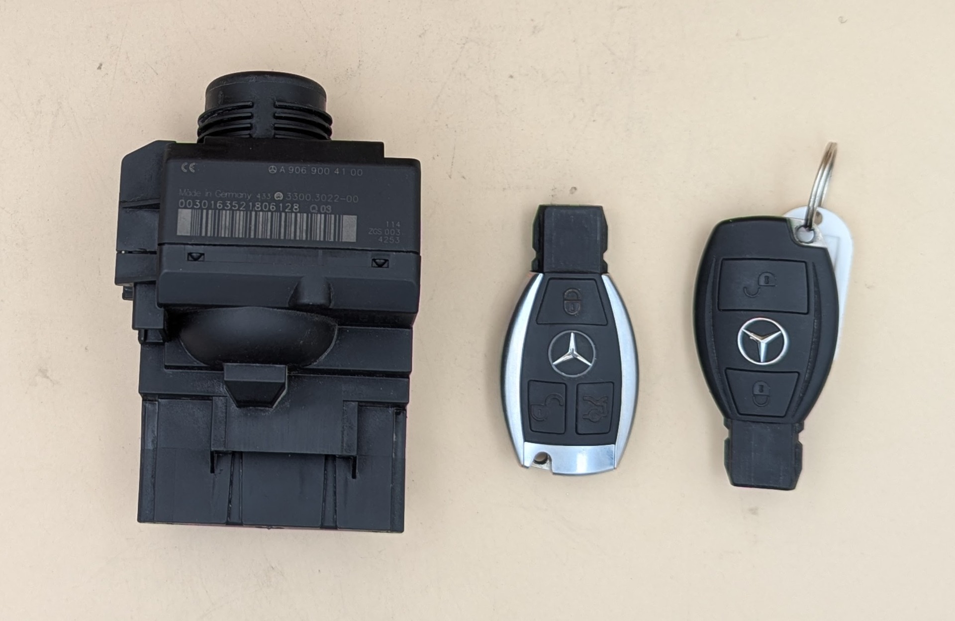 Spínacia skrinka a kľúče Mercedes Sprinter