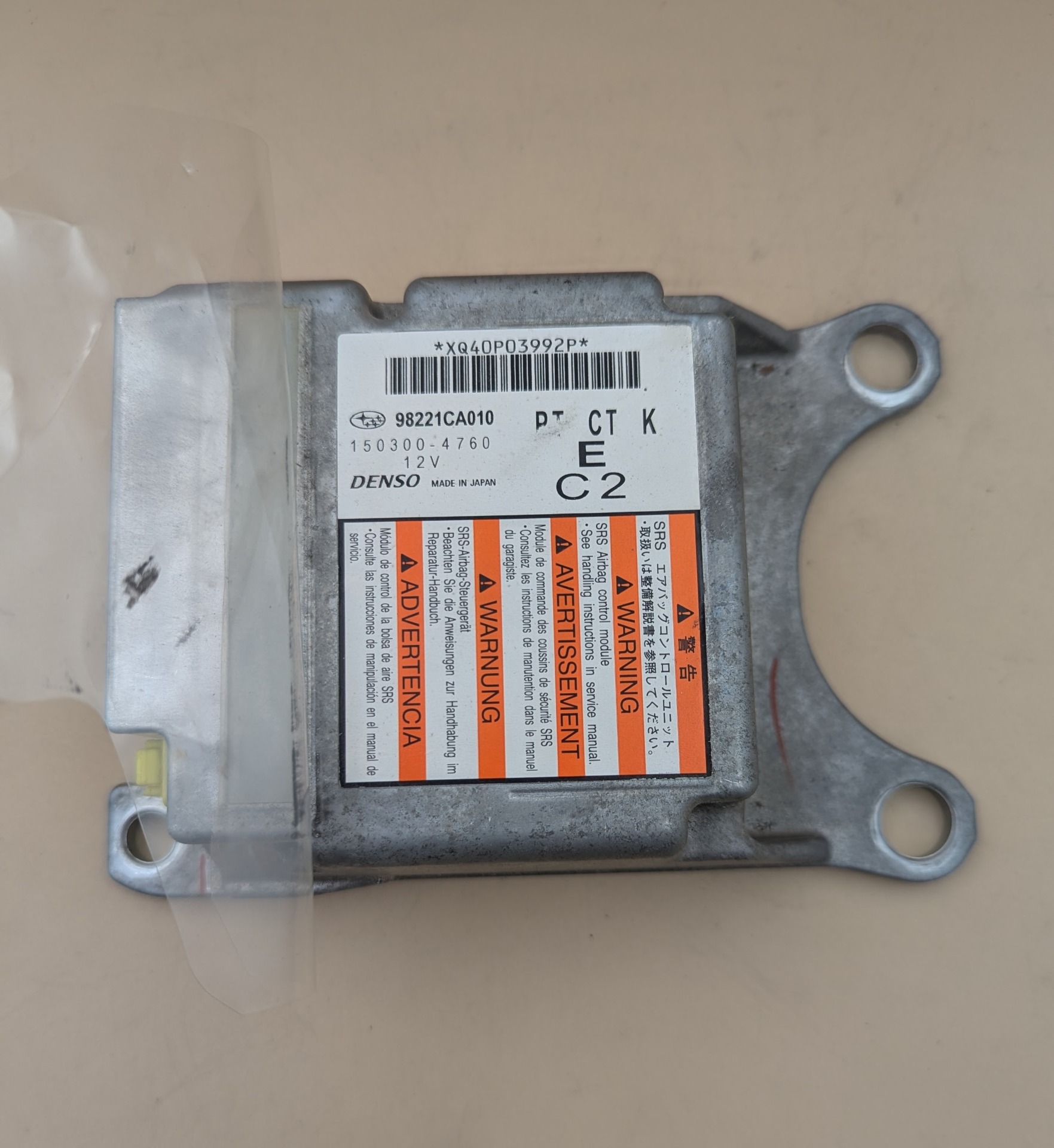 Riadiaca jednotka airbagov Toyota GT86