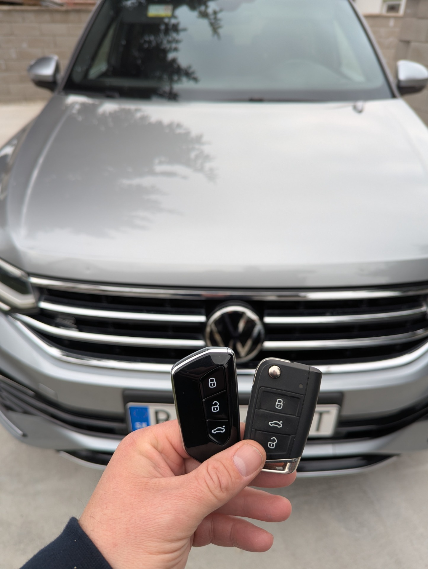 Kľúč v novom dizajne pre Volkswagen Tiguan 2023